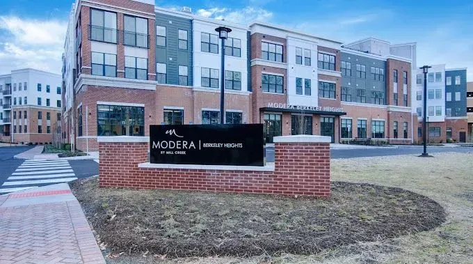 Modera Berkeley heights welcome sign
